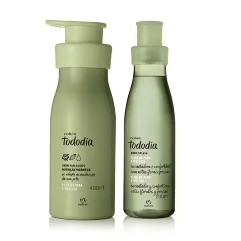 Flor de Pera e Melissa Hidratante 400 ml e body splash 200  ml. 2 produtos