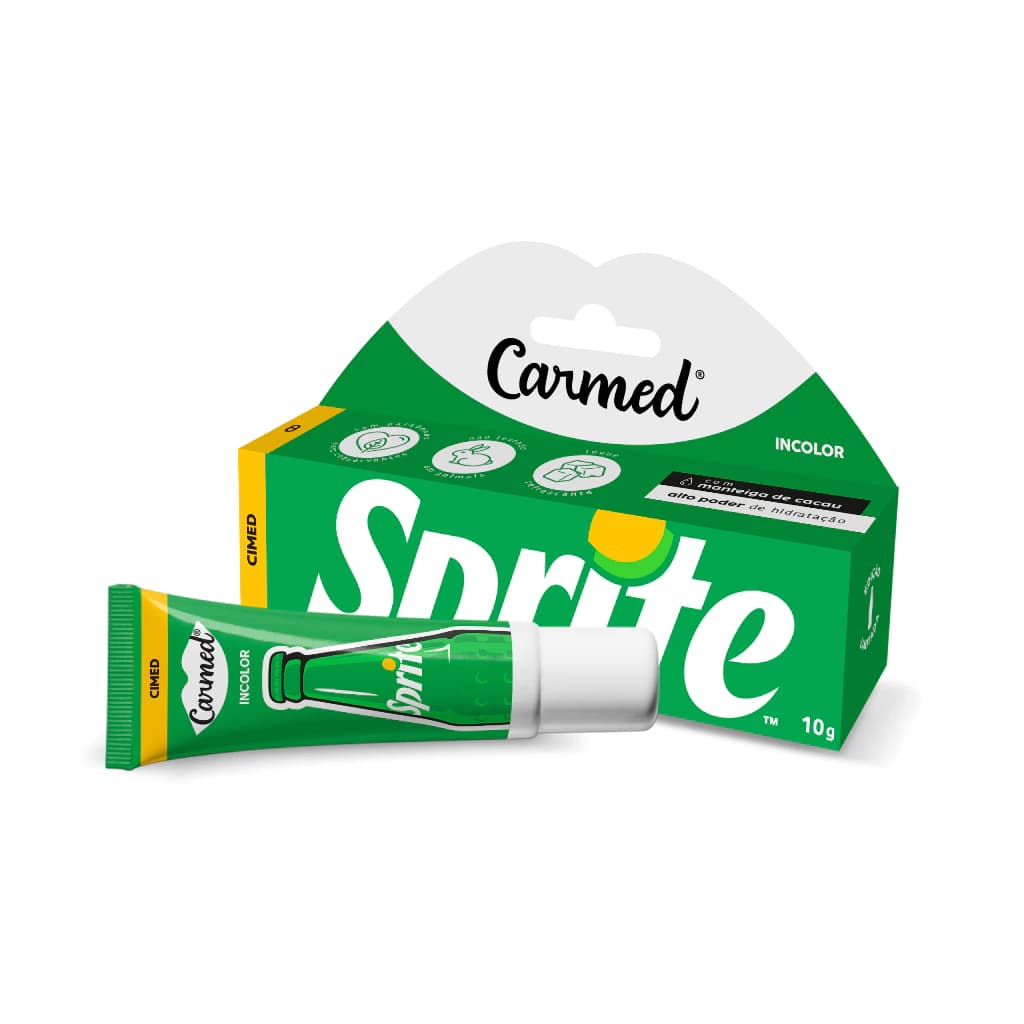 Hidratante Labial Carmed Sprite Limão Incolor 10g - Cimed
