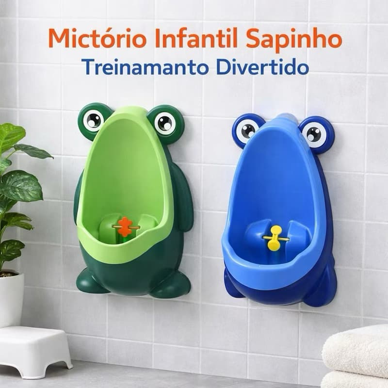Mictório de Sapo Penico Urinol Sapo Menino Infantil VERDE