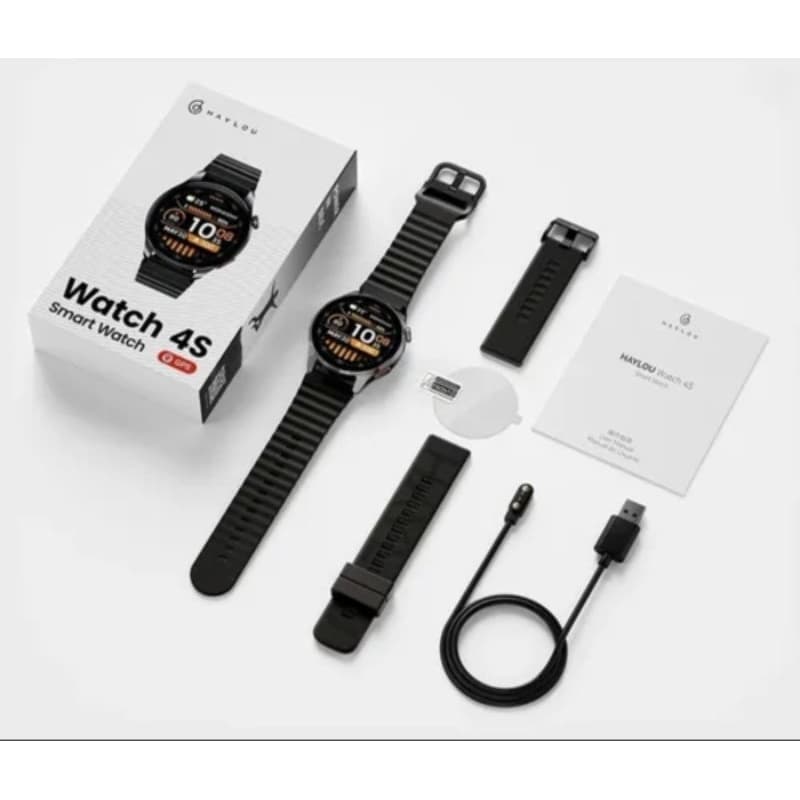 Smartwatch Haylou Watch 4S - Tela AMOLED 1.43" com GPS Integrado