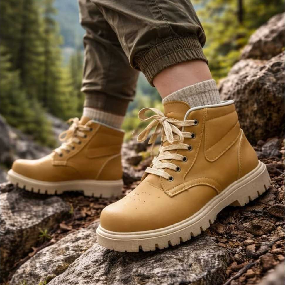 Coturno Menino Infantil  Cano Médio Botinha Tratorada