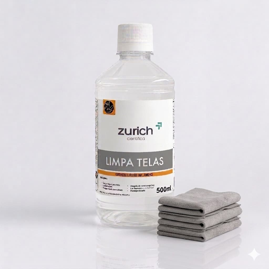 Kit Limpa Telas 500ml + 3 flanelas suede para TV, Celular, Monitor, Notebook, Computador, Vidro