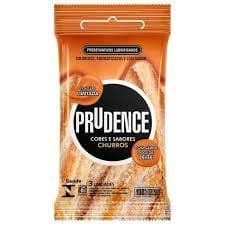 3 pacotes Preservativo Prudence Cores e Sabores Churros 3 unidades