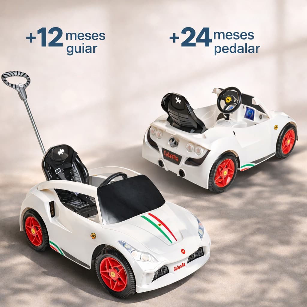 Carrinho Passeio infantil Racer Turbo Pedal Até 30Kg Calesita