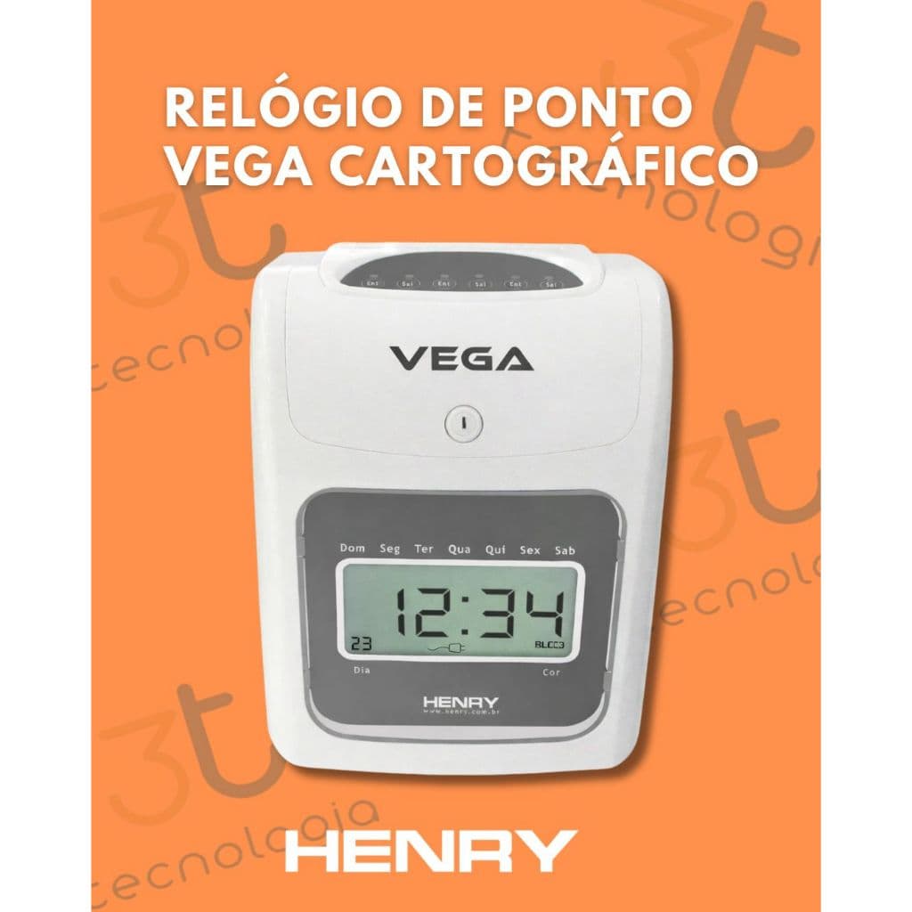 Relógio de Ponto Cartográfico Henry Vega - Relógio de Ponto Prático