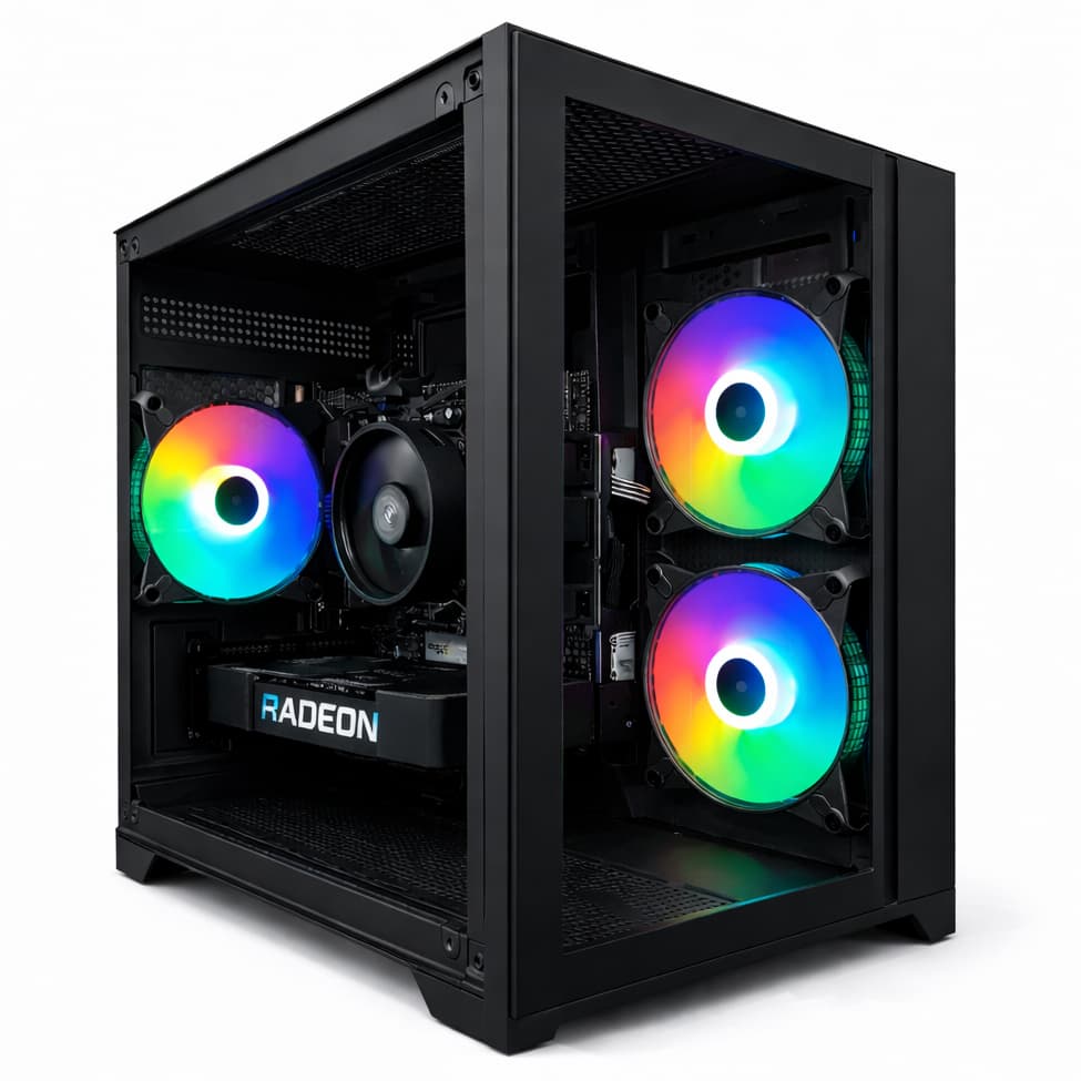 PC Gamer Líder, AMD RYZEN 5 5500, RX 6500 XT 8GB, 16GB DDR4, SSD NVME M.2 500GB, Fonte 600W 80 Plus