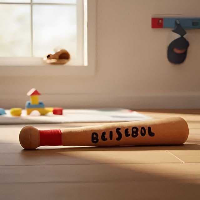 TACO DE BEISEBOL DE PELÚCIA BORDADO