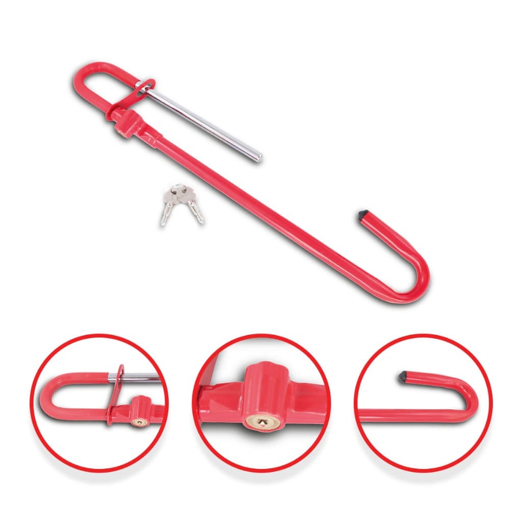 Trava Segurança Carneiro Com Algema Universal Anti Furto Roubo