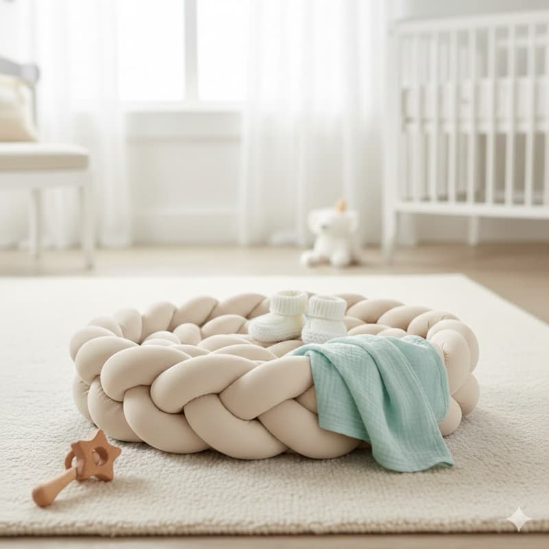 Trança protetor para berço