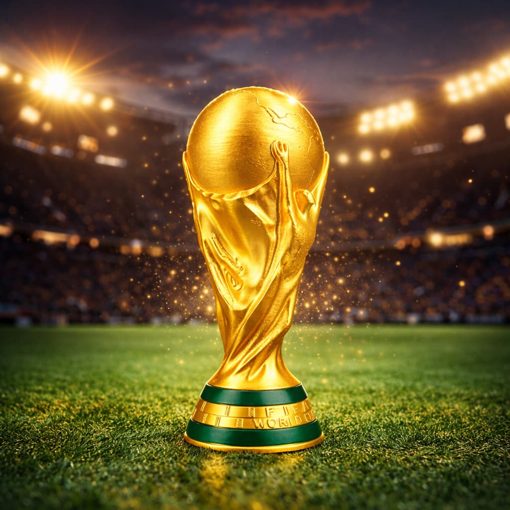 Taça Copa Do Mundo 2026  Decorativa Taça Do Hexa