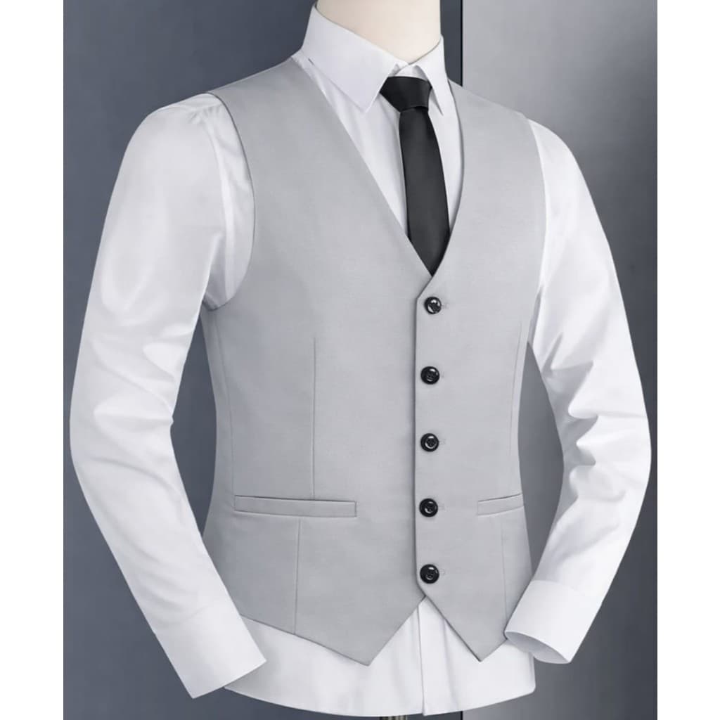Colete social para Homen, corte justo, modelo discreto e versátil para todas as ocasiões  (Inclu apenas um colete)