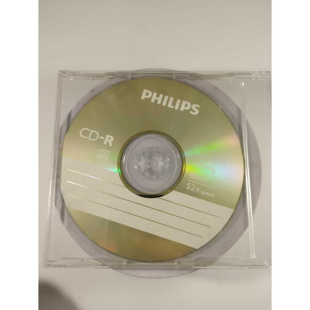 CD Virgem Philips 700MB 52x Novo para Gravar Música, Dados e Fotos