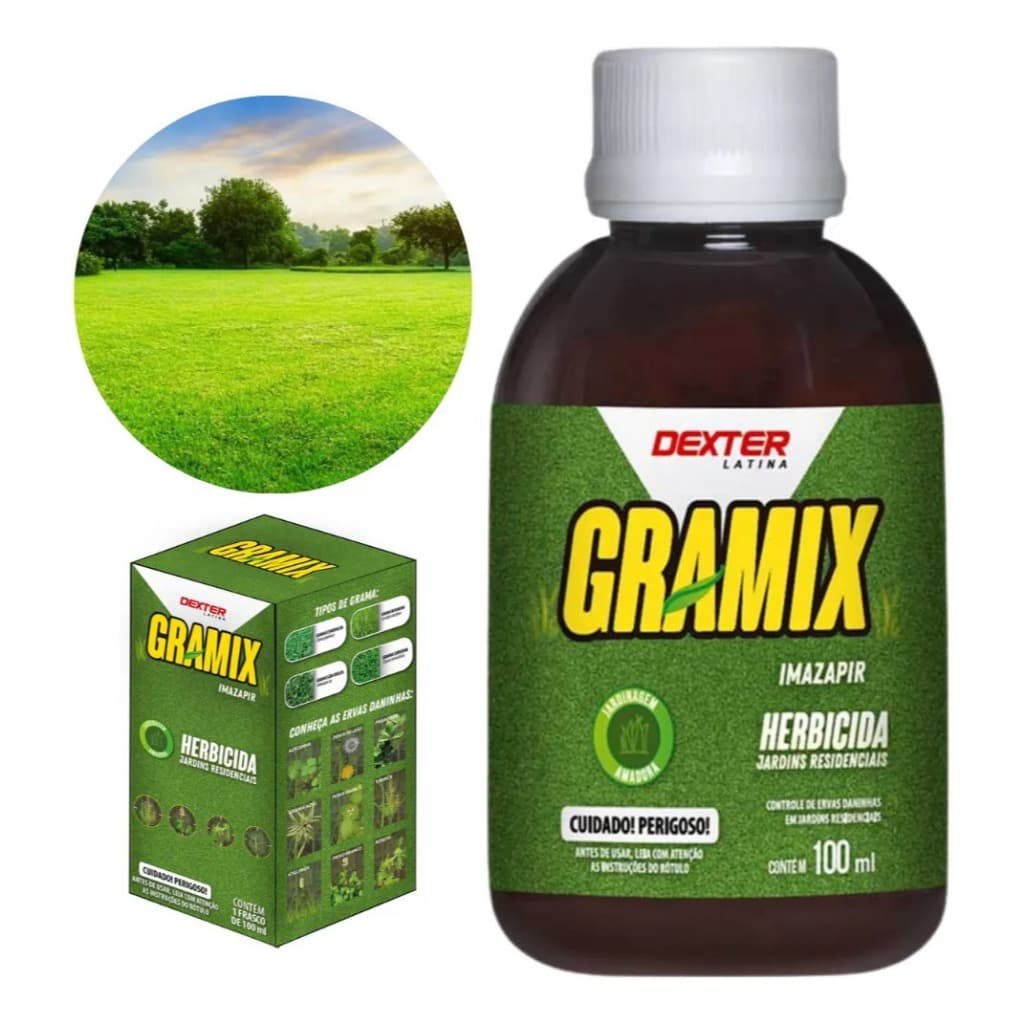 Gramix herbicida seletivo original 100 ml grama gramados eficaz