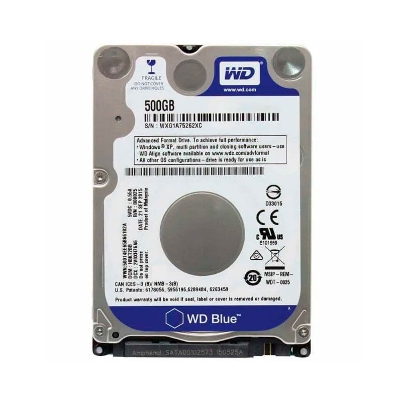 HD de NOTEBOOK 500GB sata 2.5