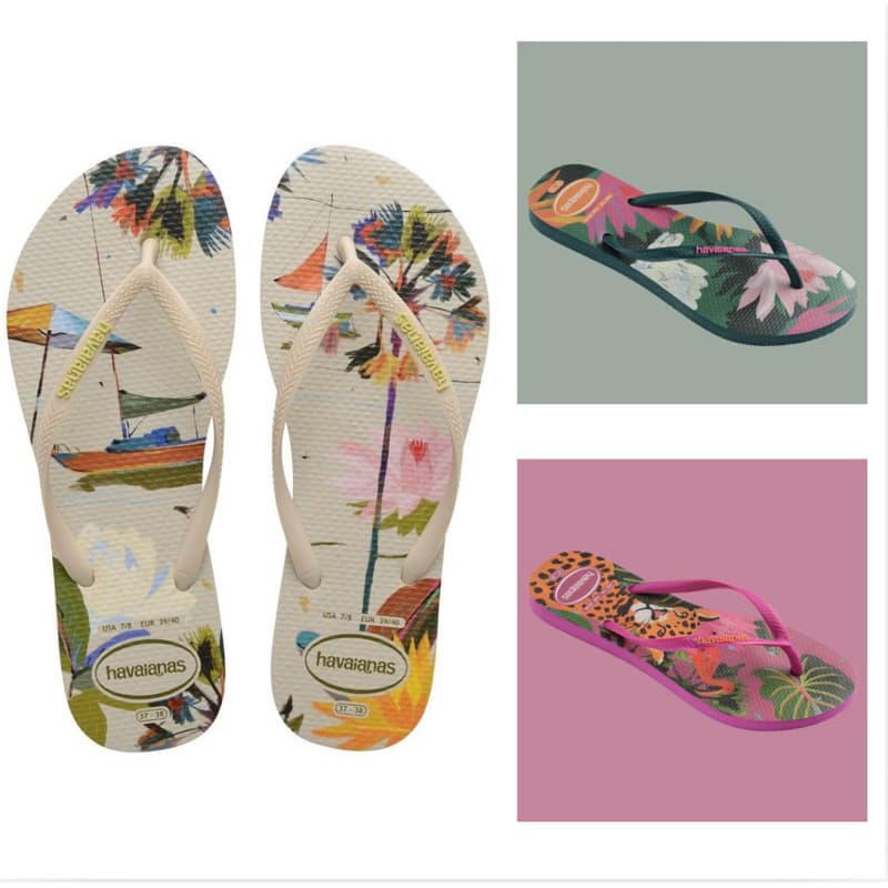 Chinelo Havaianas Slim Bliss Coqueiros e Praia Original