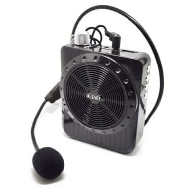 Megafone Portatil Amplificador Kit Professor Com Radio Fm, Microfone E Usb E Sd Recarregavel