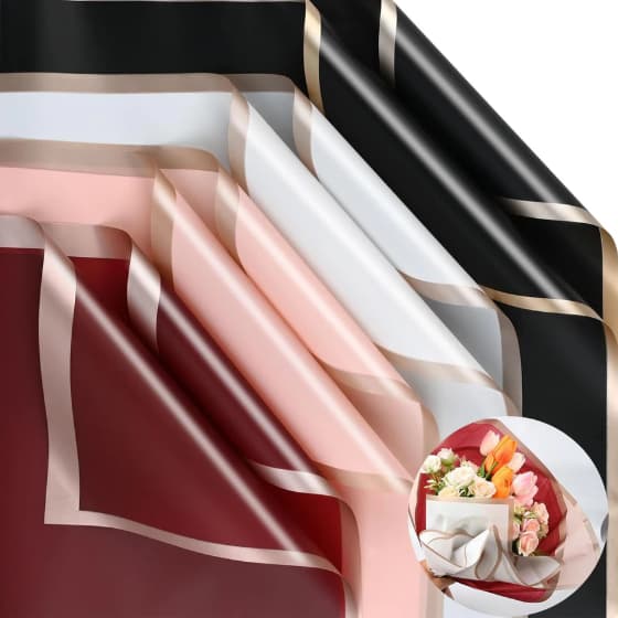 Kit 20/40 Un Papel para Buquê de Flores Impermeável Aromático | Papel Florista Decorativo Presente papel sujinnho