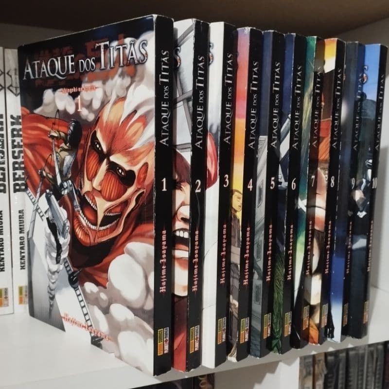 Ataque Dos Titãs Volume 1 ao 10 Usado 2° Edição