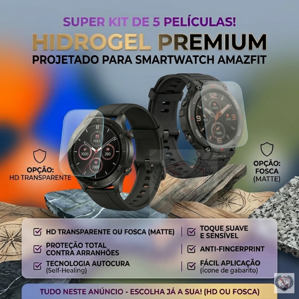 5, 3, 1 Película Hidrogel Para Amazfit Pace T-Rex POP Pro Ultra Relógio Inteligente GTS 3 4 Mini GTR 4 3 Bip U Bip 3