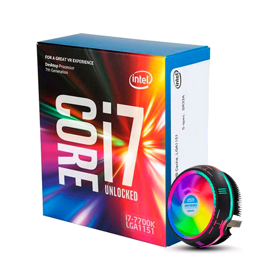 Processador Gamer Intel Core I7-7700k De 4 Núcleos E 4.50ghz De Frequência Com Gráfica Integrada + Cooler Gamer