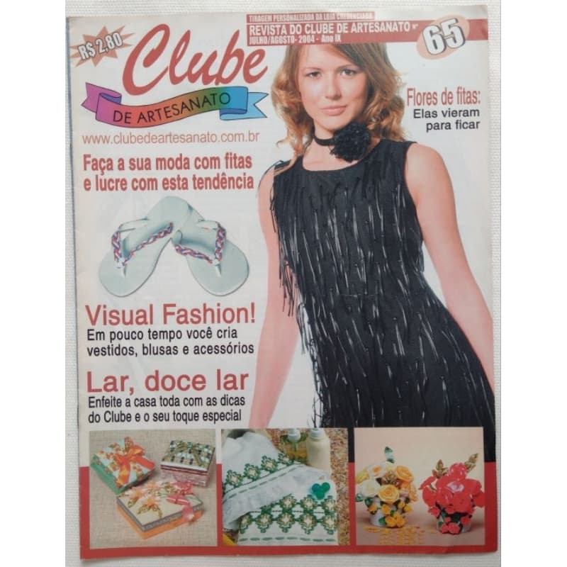 Revista Artesanato Coleção Bordados Em Fitas E Sianinha