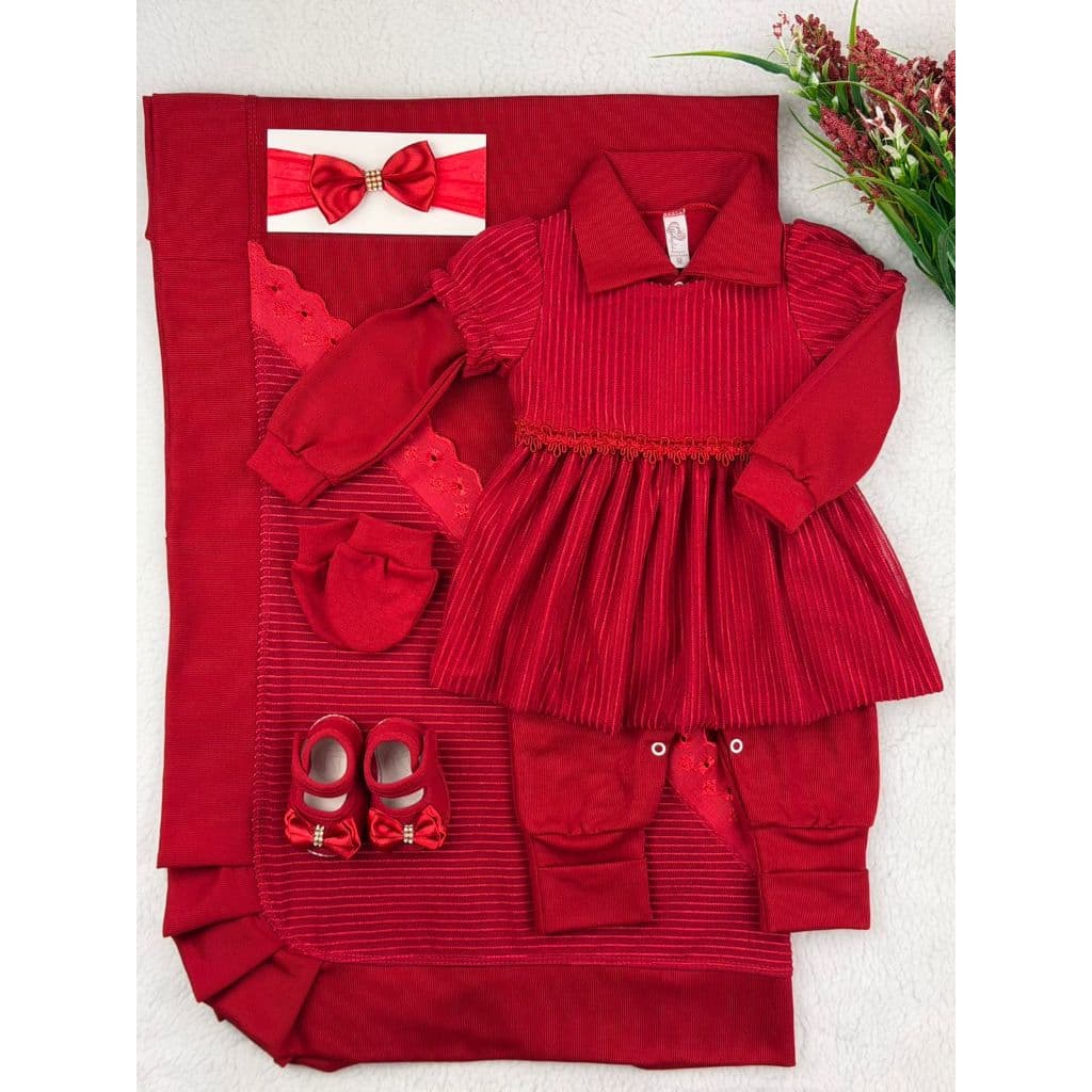 Saída de Maternidade Feminina de Luxo Kit Completo