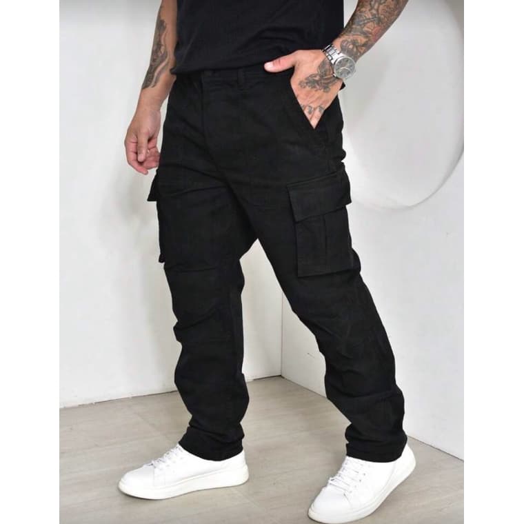 Calça Cargo Sarja Premiun - Conforto, Qualidade e Estilo.
