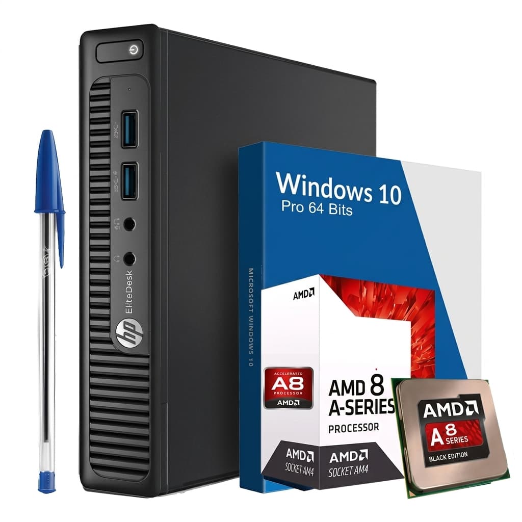 Mini PC HP EliteDesk 705 G1 | AMD PRO 8 7600 | 8GB RAM | SSD 240GB