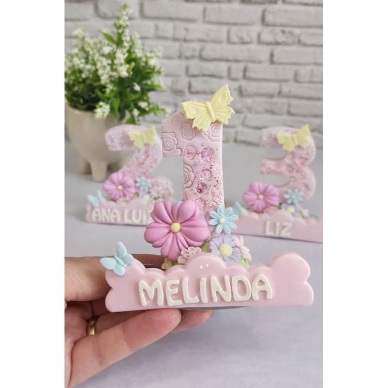 Vela de Aniversario Jardim