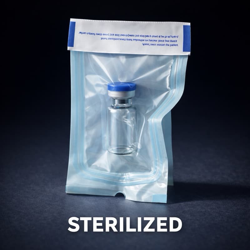 Ampola Vial 3ml Estéril Vidro Borossilicato com Tampa Flip Off | Frasco para Reconstituição e Armazenamento