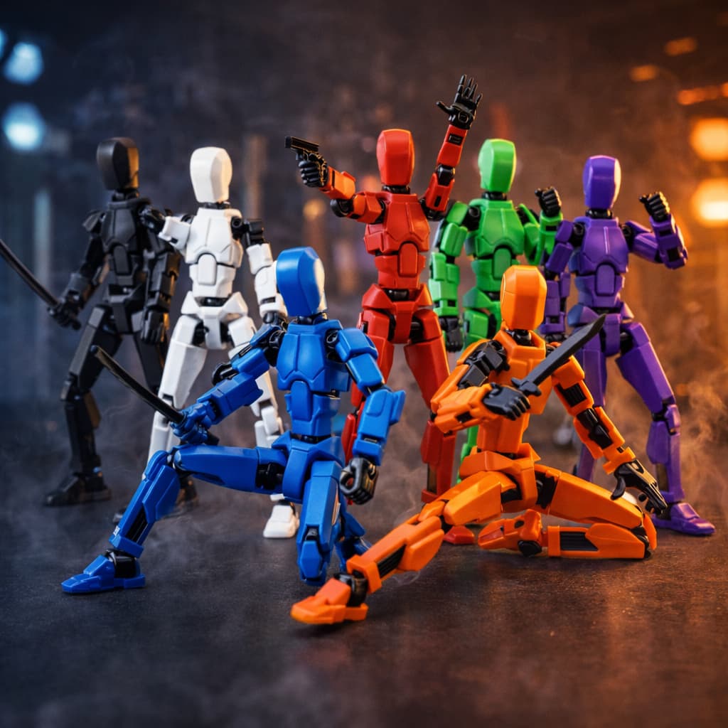 Dummy 13 Boneco Articulado 13cm Robô Articulável Action Figure para Desenho Pose Brinquedo Presente