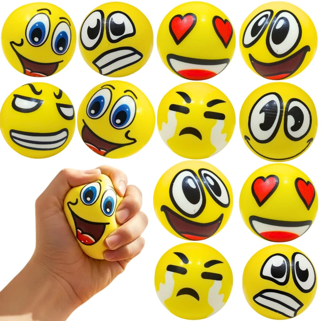 Kit 12 Squishy Bola Bolinha Anti Stress Massagem Fisioterapia Terapêutica Brinquedo P Apertar Espuma