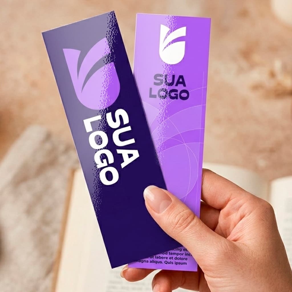 Marca Página Personalizado Frente E Verso Em Couché
