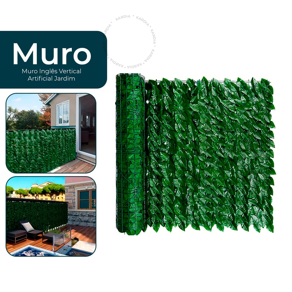 Muro Inglês Jardim Vertical Artificial 1x1/2x1/3x1 Painel Folhagem Cheia