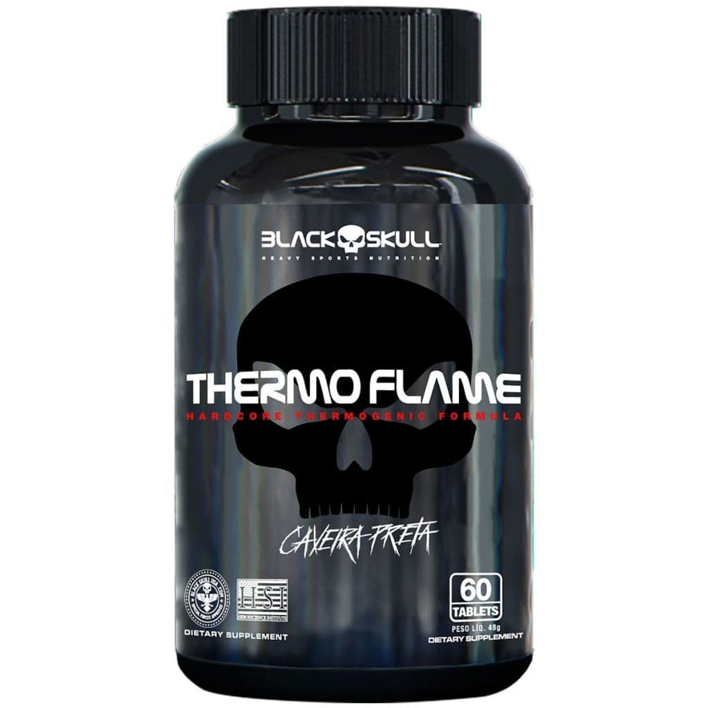 Termogênico Thermo Flame 60 Tabletes - Black Skull