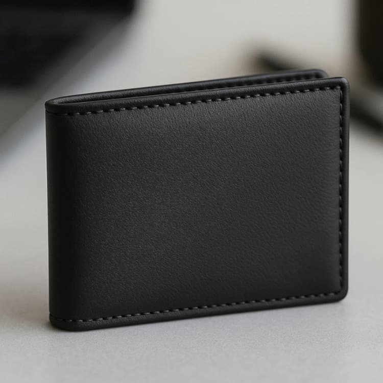 Carteira Masculina De Couro Sintético Porta Cartão De Alta Qualidade