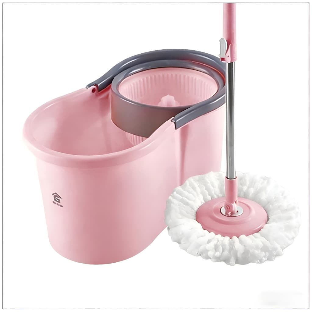 Mop Giratorio Com Balde Centrífuga, Para Limpeza Pesada,8 Litros