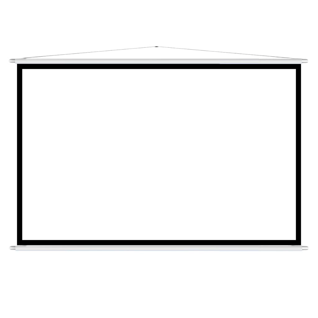 Telas Projeção Premium Madeira Ilhós Alta Qualidade Cinema Igreja Jogos Escolas 105x80cm