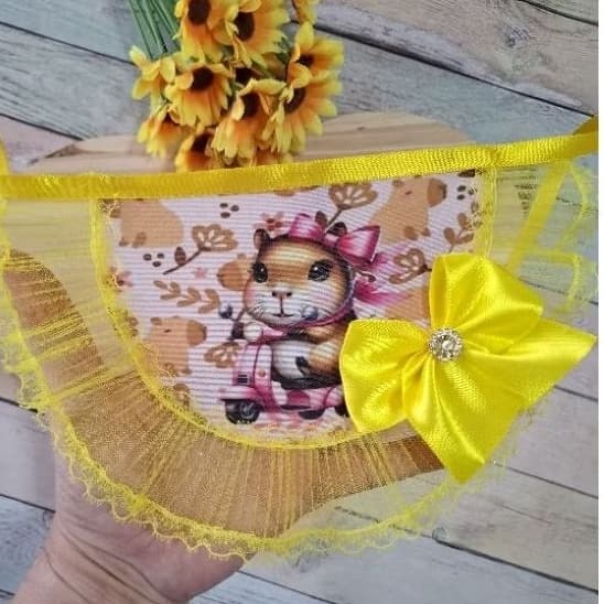 10 Babadô PET LUXO - colar pet Fêmea - Bandana gargantilha - shitzu lhasa - verão - carnaval