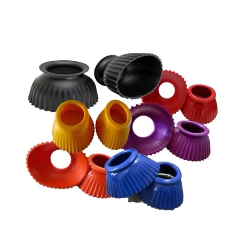 Par de Cloches 6 Cores Luvas de Silicone para Proteção de Patas de Cavalos e Equinos