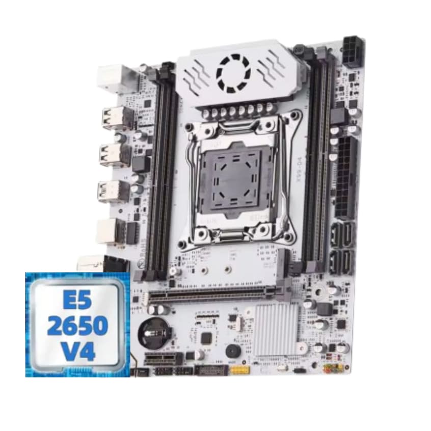 Kit Xeon - Placa Mae X99-D4 QIYIDA + Processador XEON 2630/2650 V4 + 16GB RAM