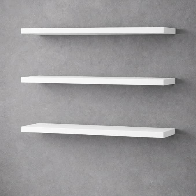 KIT 3 Prateleiras MDF 60cm Suporte Flutuante Invisivel