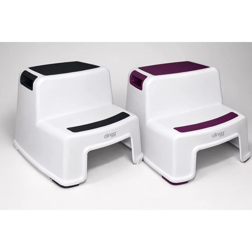 Banquinho Infantil 2 Degraus Antiderrapante Clingo | Escadinha Infantil Segura