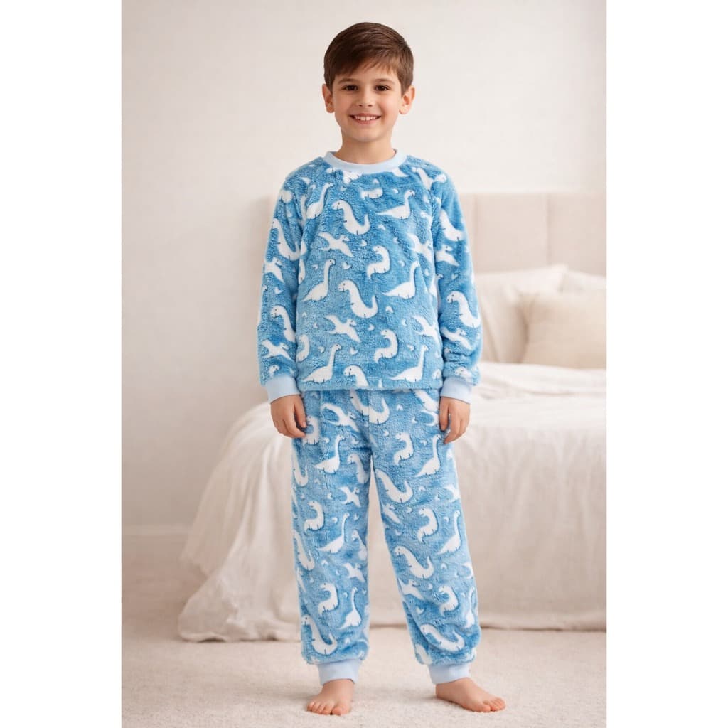 Pijama Infantil Dinossauro Flace 3D Quentinho REF:1512