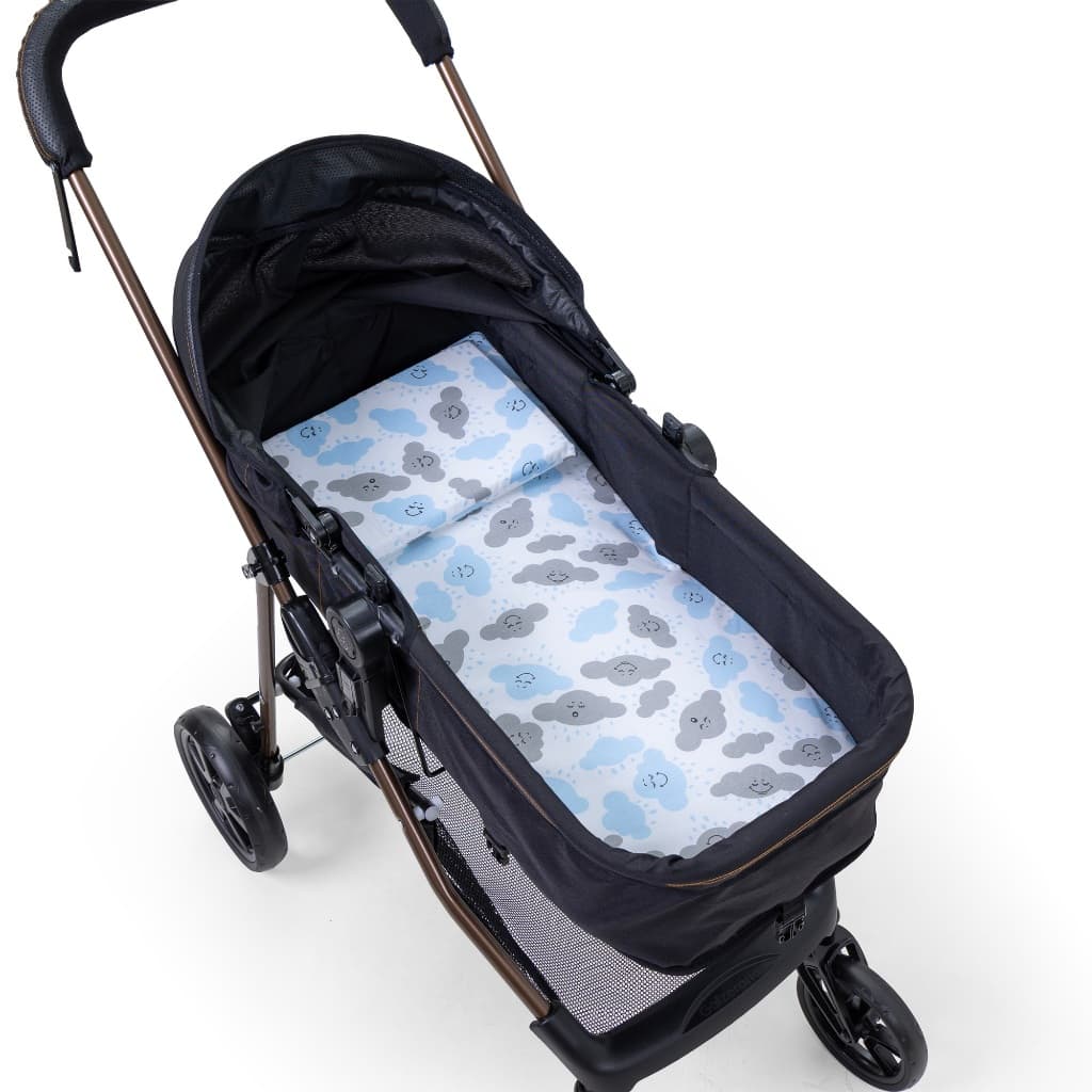 1 Colchonete + 1 Travesseiro para Carrinho de Bebê
