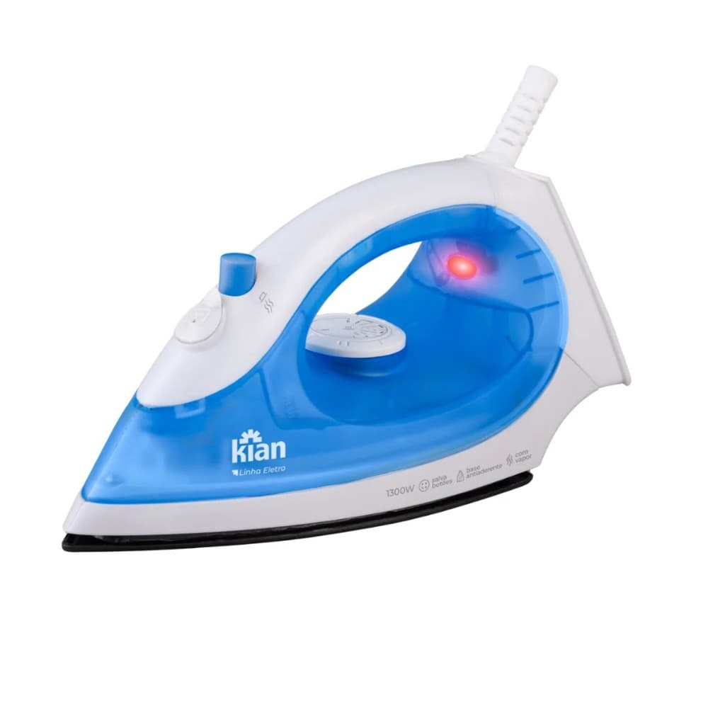 KIAN FERRO DE PASSAR A VAPOR BASE ANTIADERENTE 127V FPV100