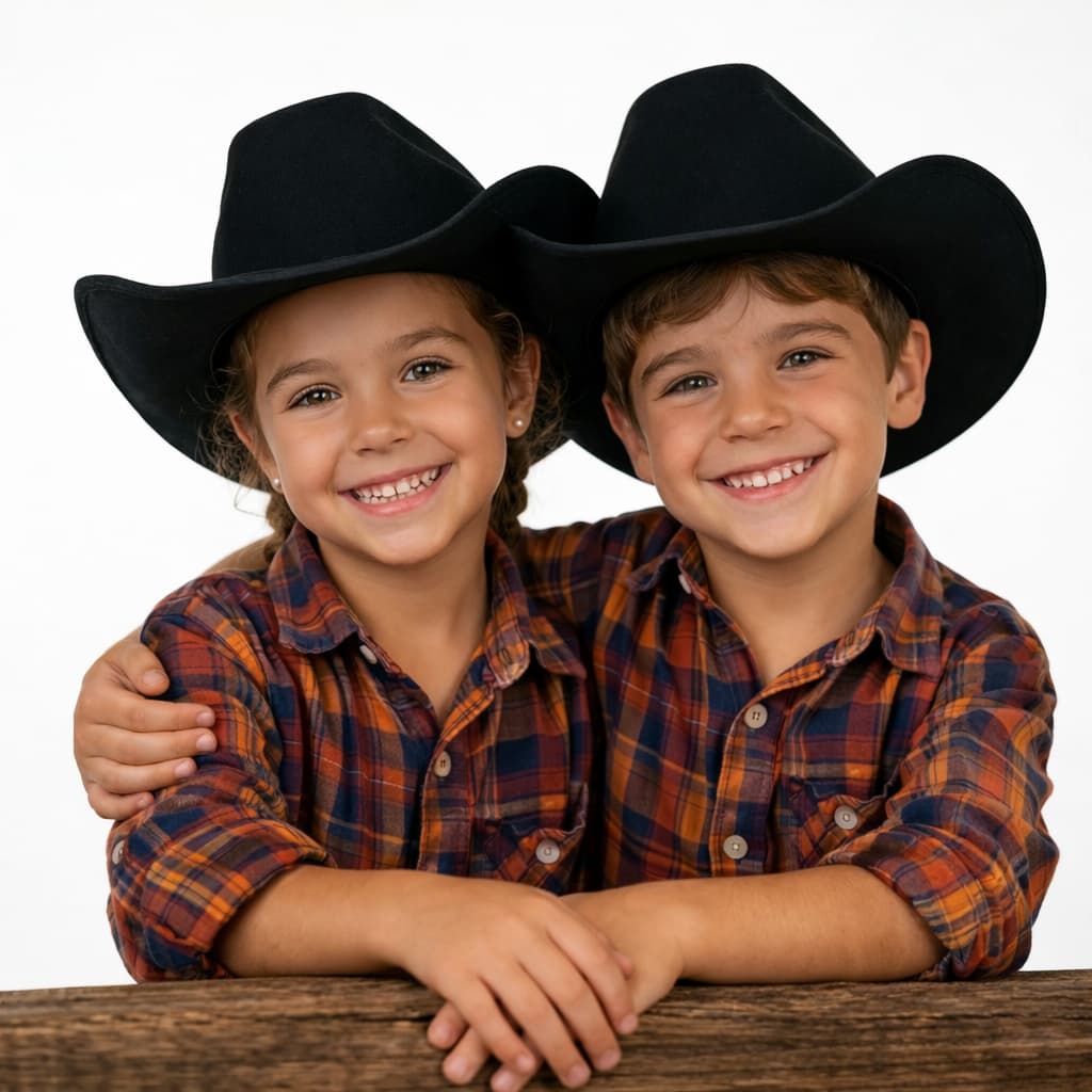 Chapéu Country Infantil Rodeio Festa Junina Cowboy Faroeste Peão Menino Menina