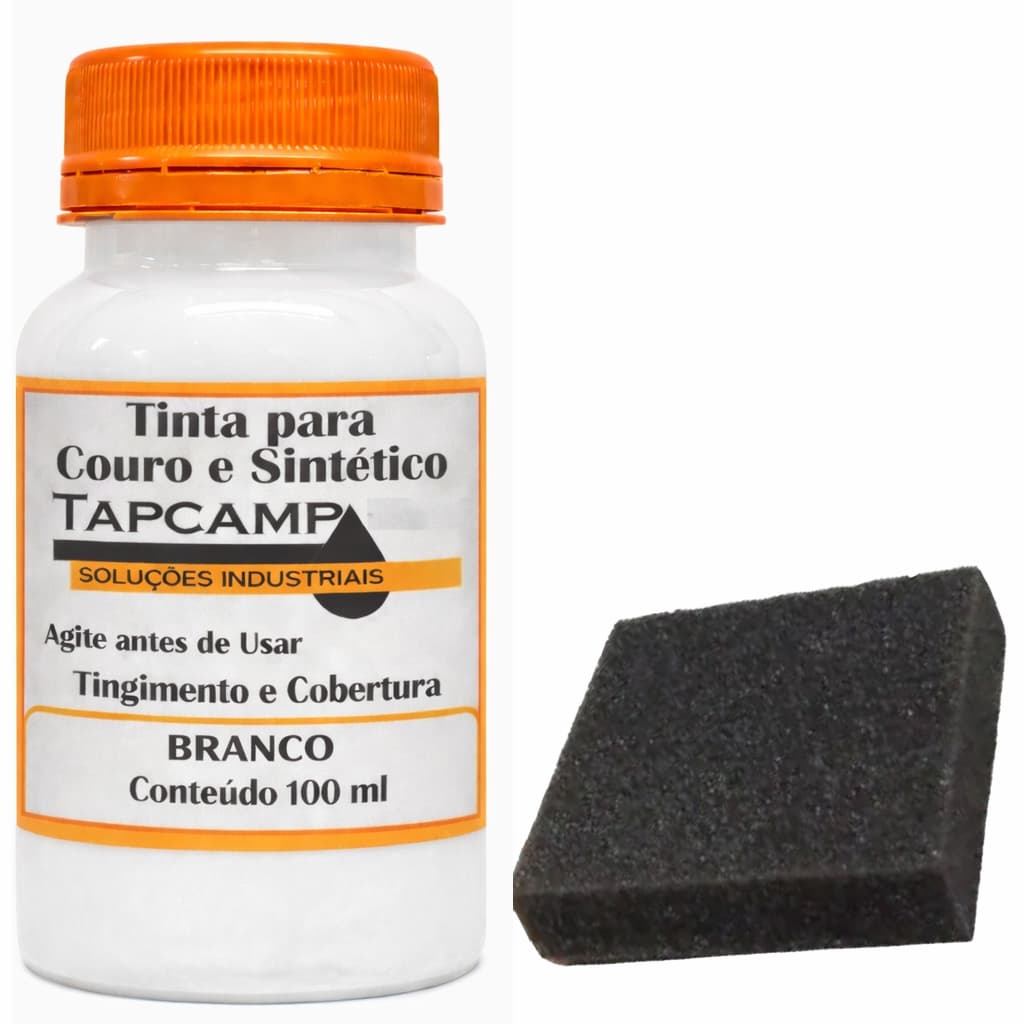 Tinta Branco Semibrilho Couro Legitimo Sintético Sapato100ml