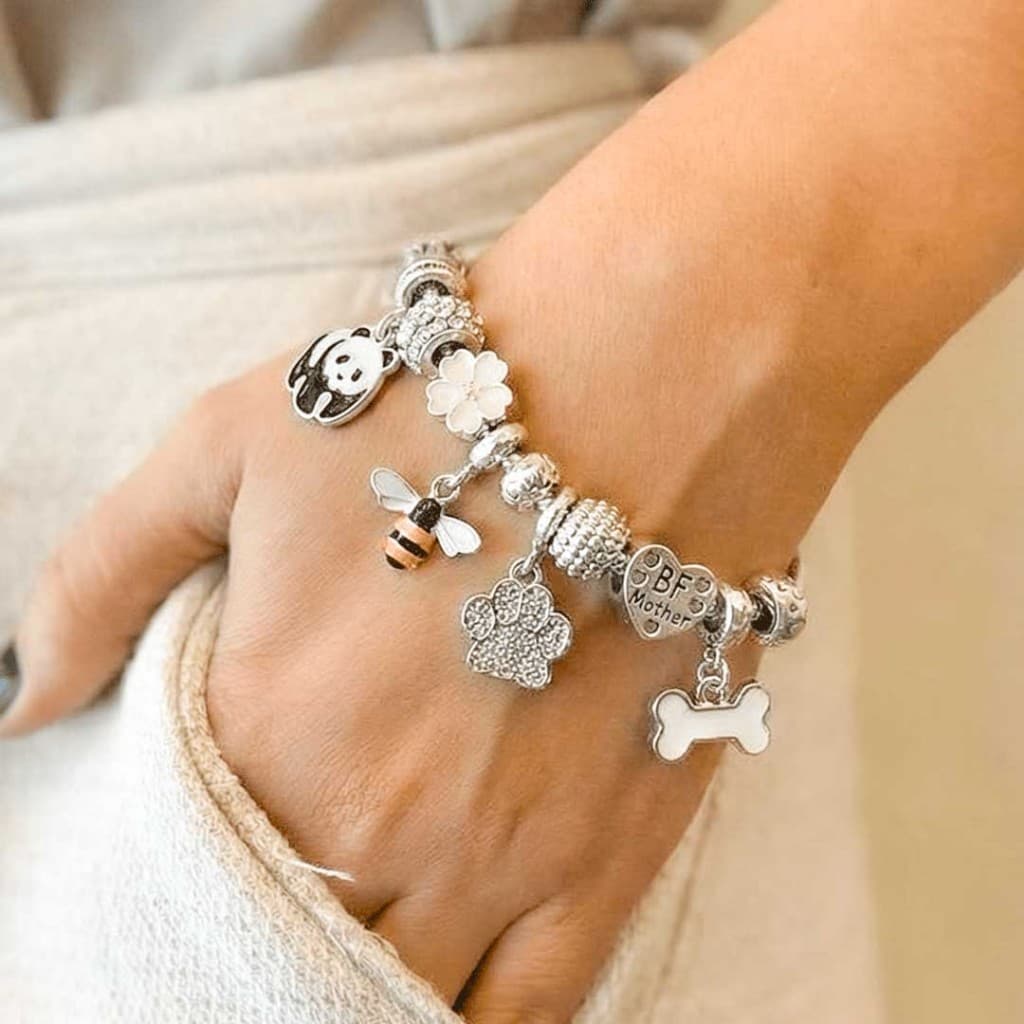 Berloques Animais Pingentes e Separadores Prata 925 Banhados para Pulseira