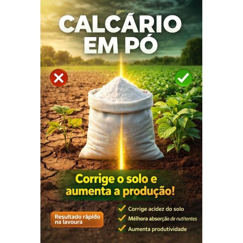 Pó de Rocha Remineralizador Fertilizante Orgânico